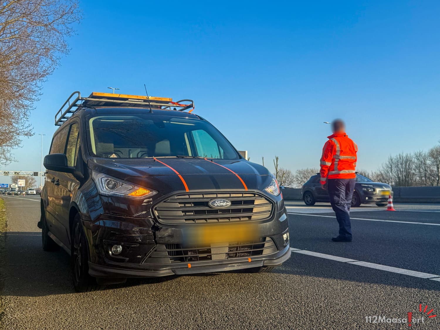 Opnieuw ongeval op A20 bij Maasland: kettingbotsing met drie auto’s