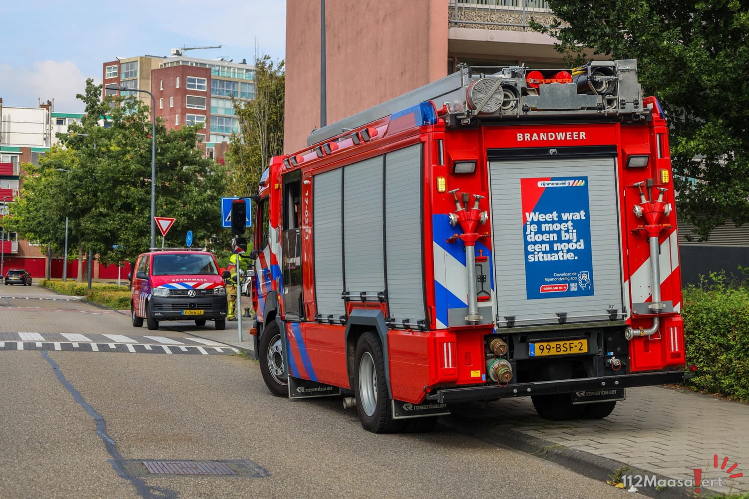 Brandweer rukt uit voor melding gaslucht, geur in meerdere wijken Maassluis merkbaar