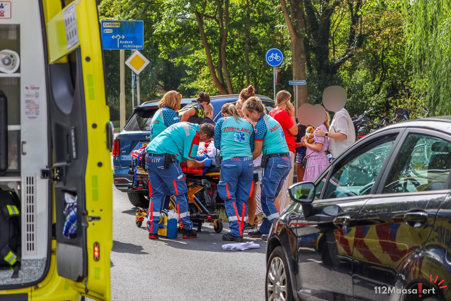 Fietser gewond bij verkeersongeval op de Rozenlaan in Maassluis