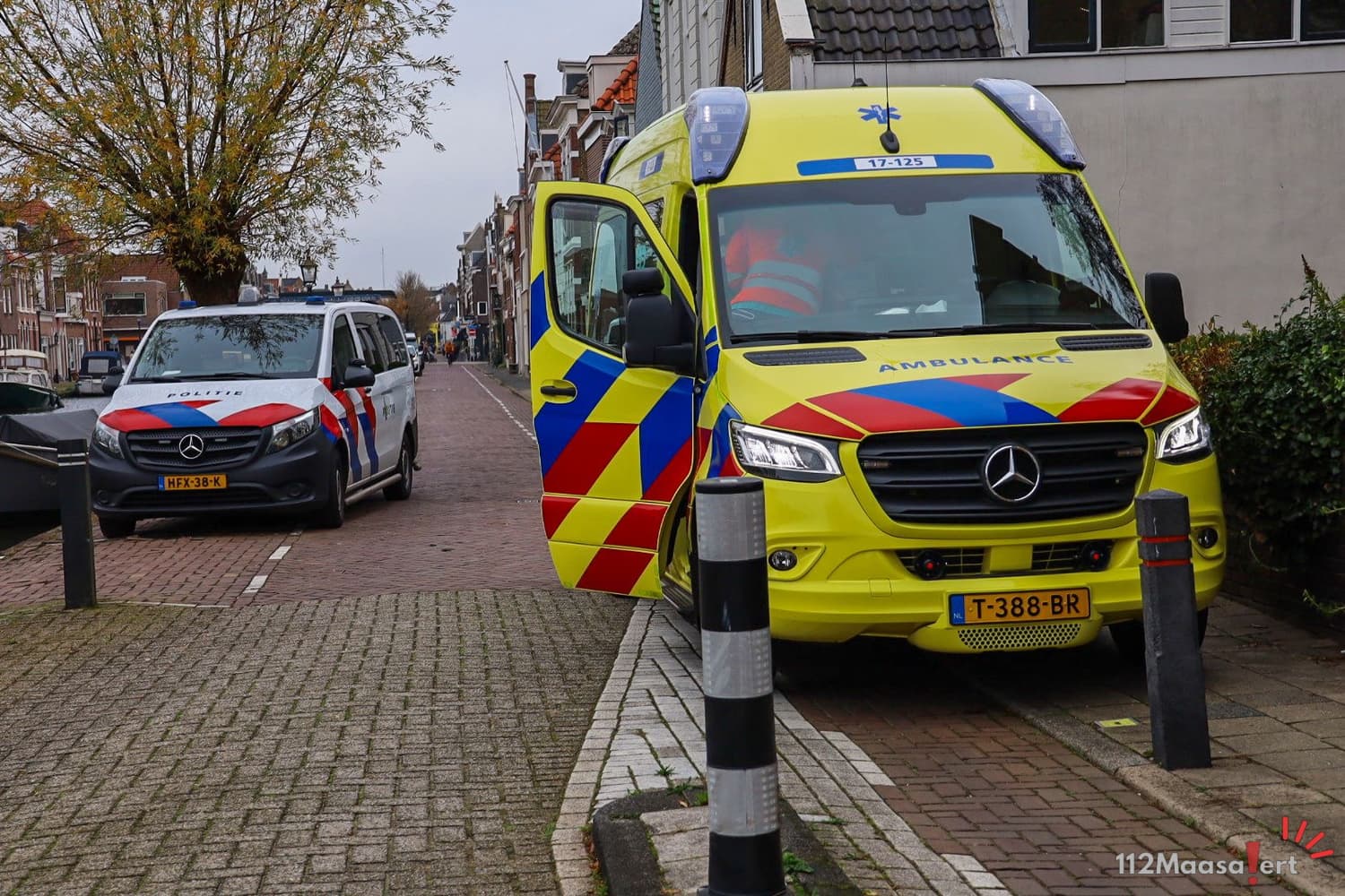 Eenzijdig ongeval op Zuidvliet in Maassluis: drie meiden ten val door fietspaaltje