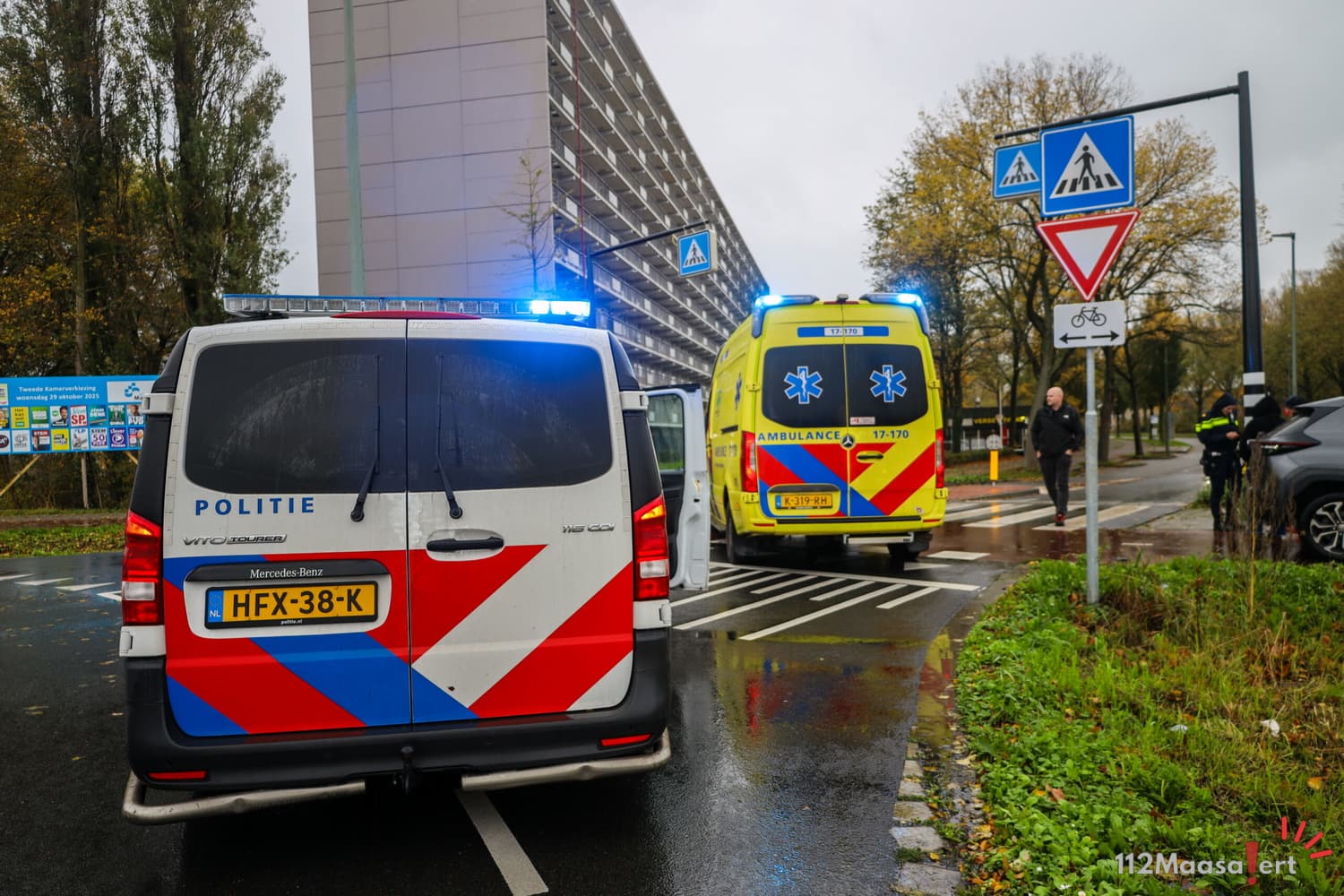 Tweezijdig ongeval met elektrische step op Doctor Jan Schoutenlaan in Maassluis