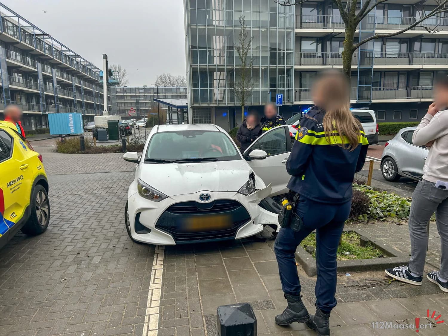 Eenzijdig ongeval op de Mesdaglaan in Maassluis