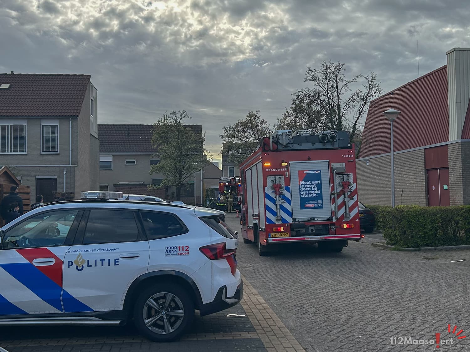 Brand in meterkast bij woning aan Boterkamp in Maasland