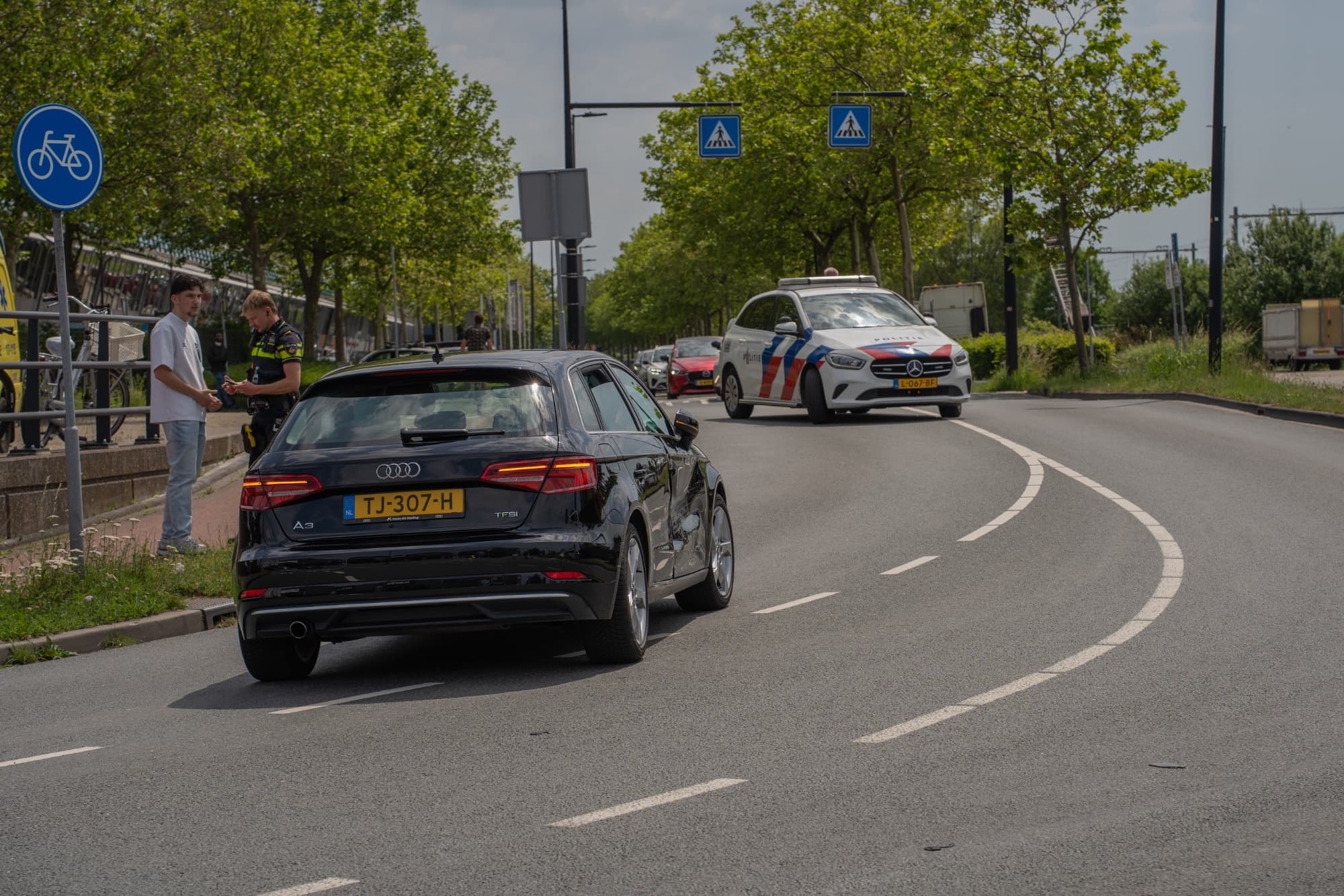 Meerdere kinderen betrokken bij ongeval op de Mozartlaan in Maassluis