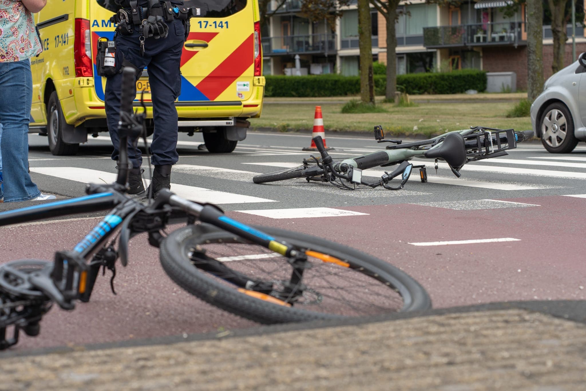 Opnieuw een fietser aangereden op rotonde Westlandseweg in Maassluis