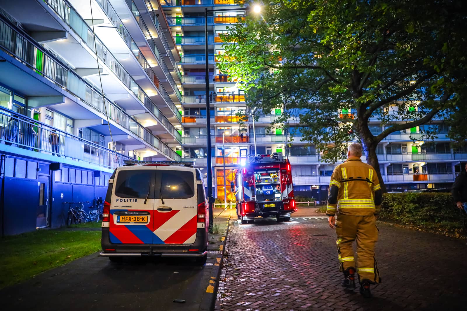 Brandmelding door pannetje in flat aan Sparrendal in Maassluis