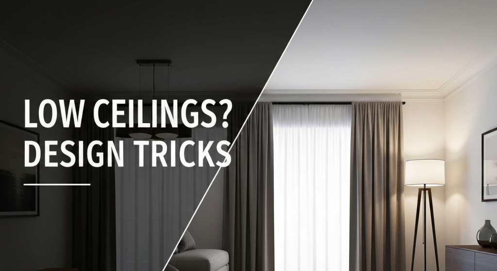 Low Ceilings? 11 Clever Design Tricks to Make Your Room Feel Taller