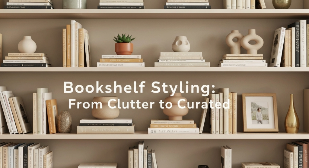 Styling a Bookshelf: From Cluttered Chaos to a Curated Display