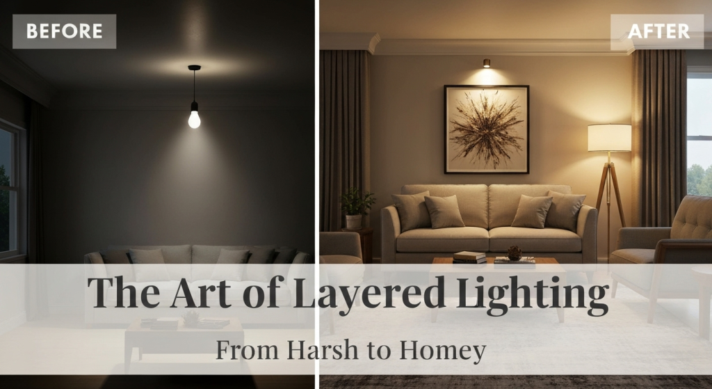 Beyond the Bulb: A Simple Guide to Layered Lighting for a Warmer Home