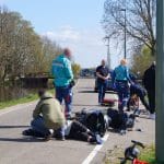 Ongeval tussen fietser en scooterrijder op de Zuidbuurt in Maassluis