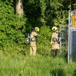 Kleine brand in bosschage aan Coldenhovelaan in Maasdijk snel onder controle