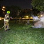 Kleine buitenbrand in Oleanderpark Maassluis vermoedelijk aangestoken